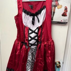 Leg Avenue gothic Little Red Riding Hood Costume Dress